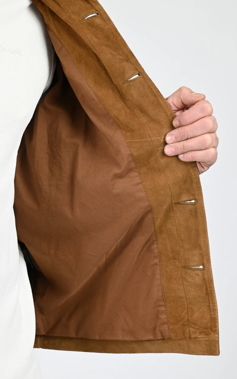 Veste daim LCBRONXS cognac