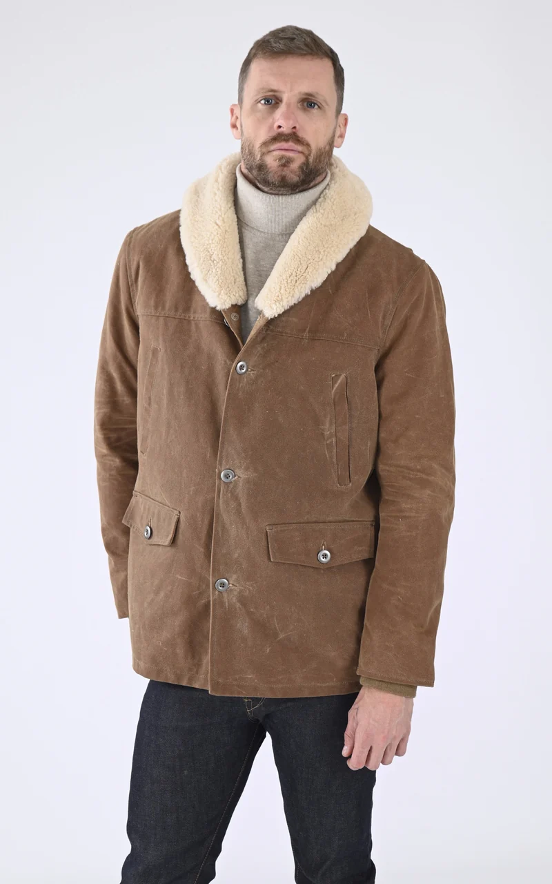 Veste sherpa beige