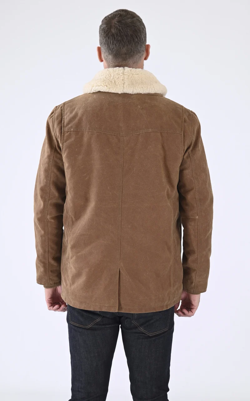 Veste sherpa beige
