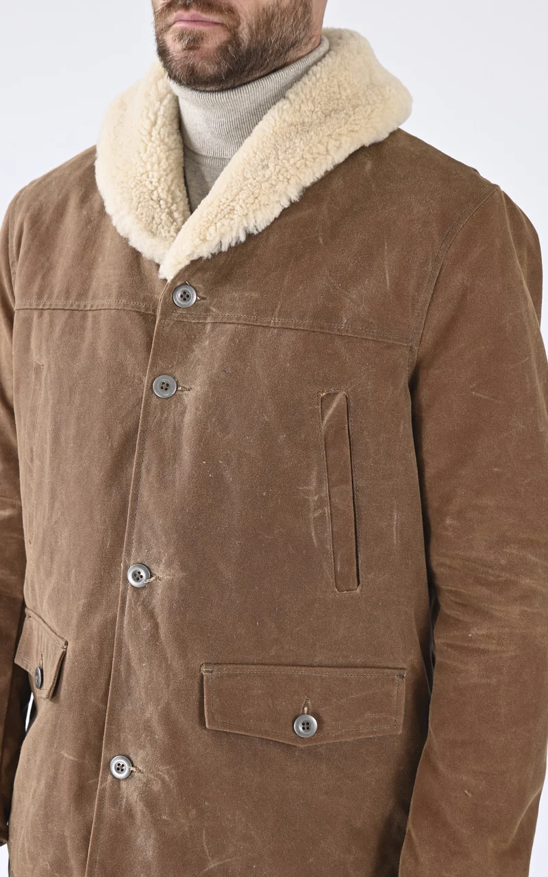Veste sherpa beige
