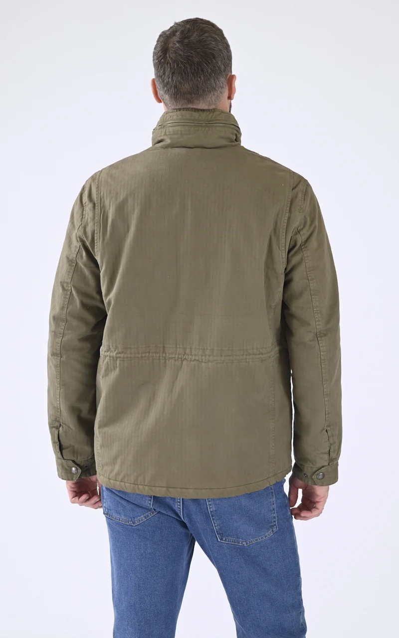 Veste coton kaki