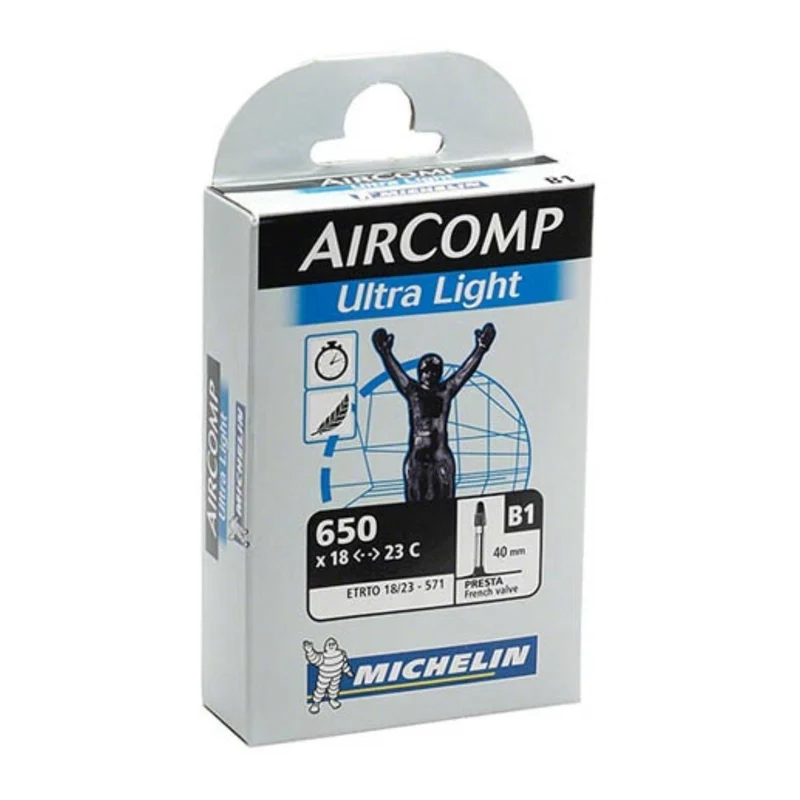 Michelin aircmp ultralight butyl tube presta 60mm 650x20-23c