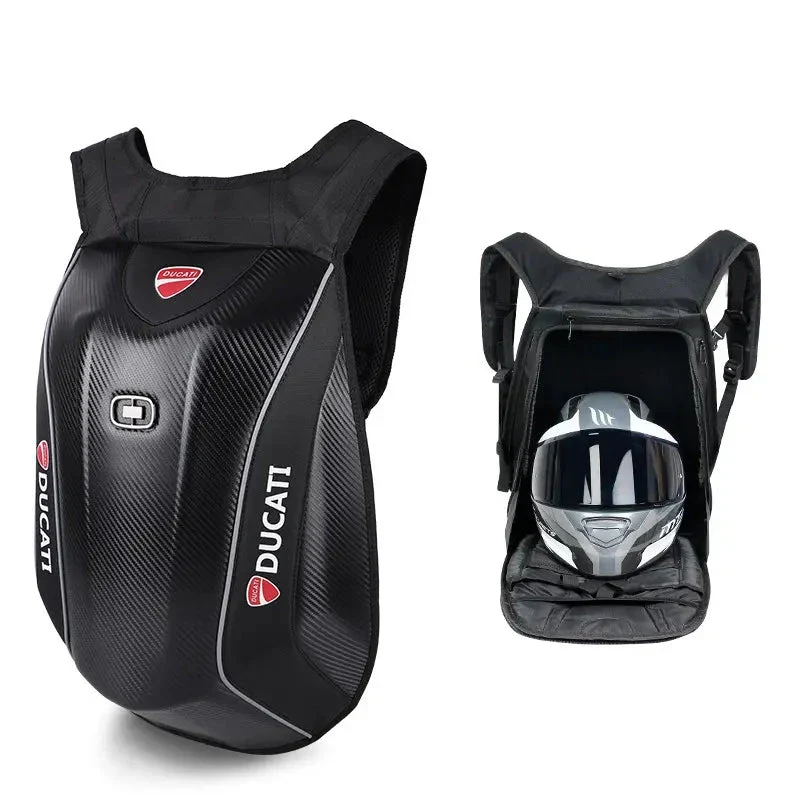 Sac à Dos Moto Carbone coque rigide - Design Ducati™