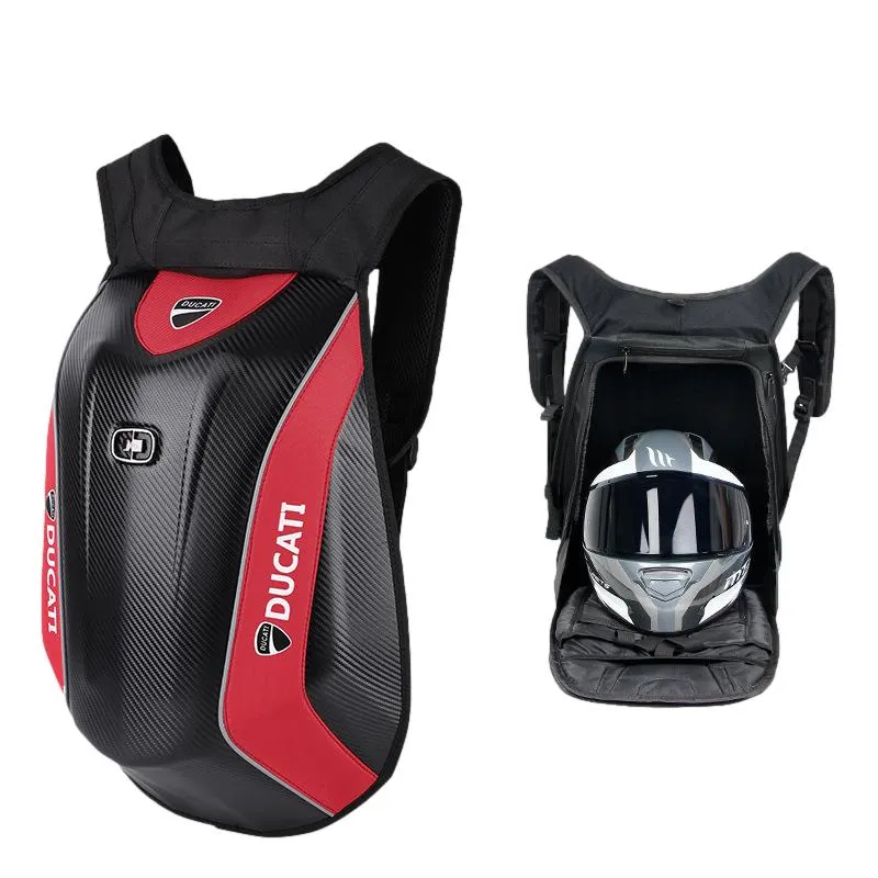 Sac à Dos Moto Carbone coque rigide - Design Ducati™