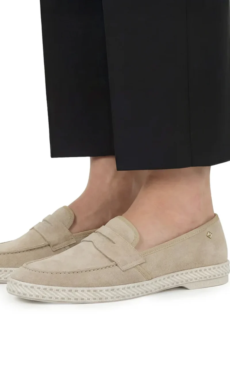 Mocassins suede beige