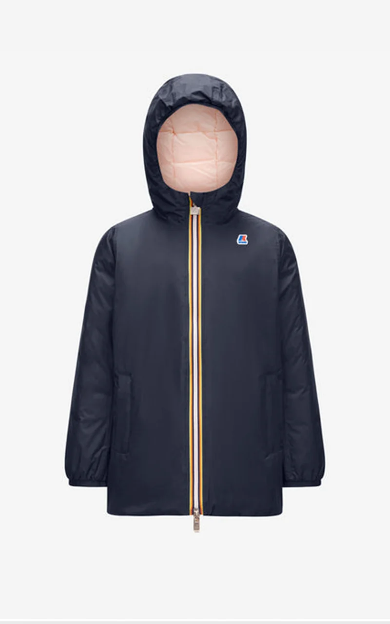 Parka réversible Sophie Thermo bleu marine/rose