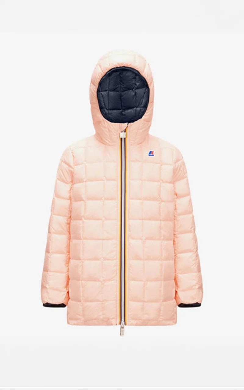 Parka réversible Sophie Thermo bleu marine/rose