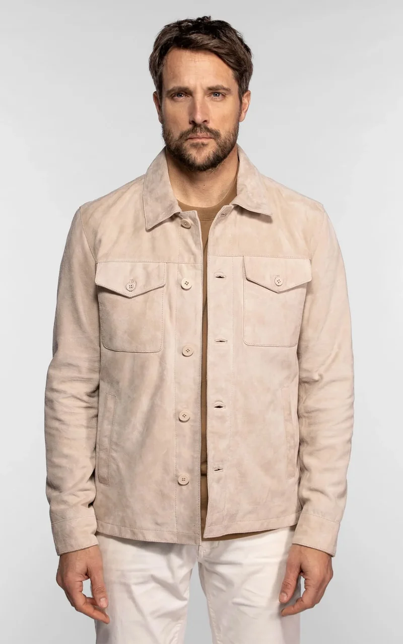 Veste en daim Windham beige