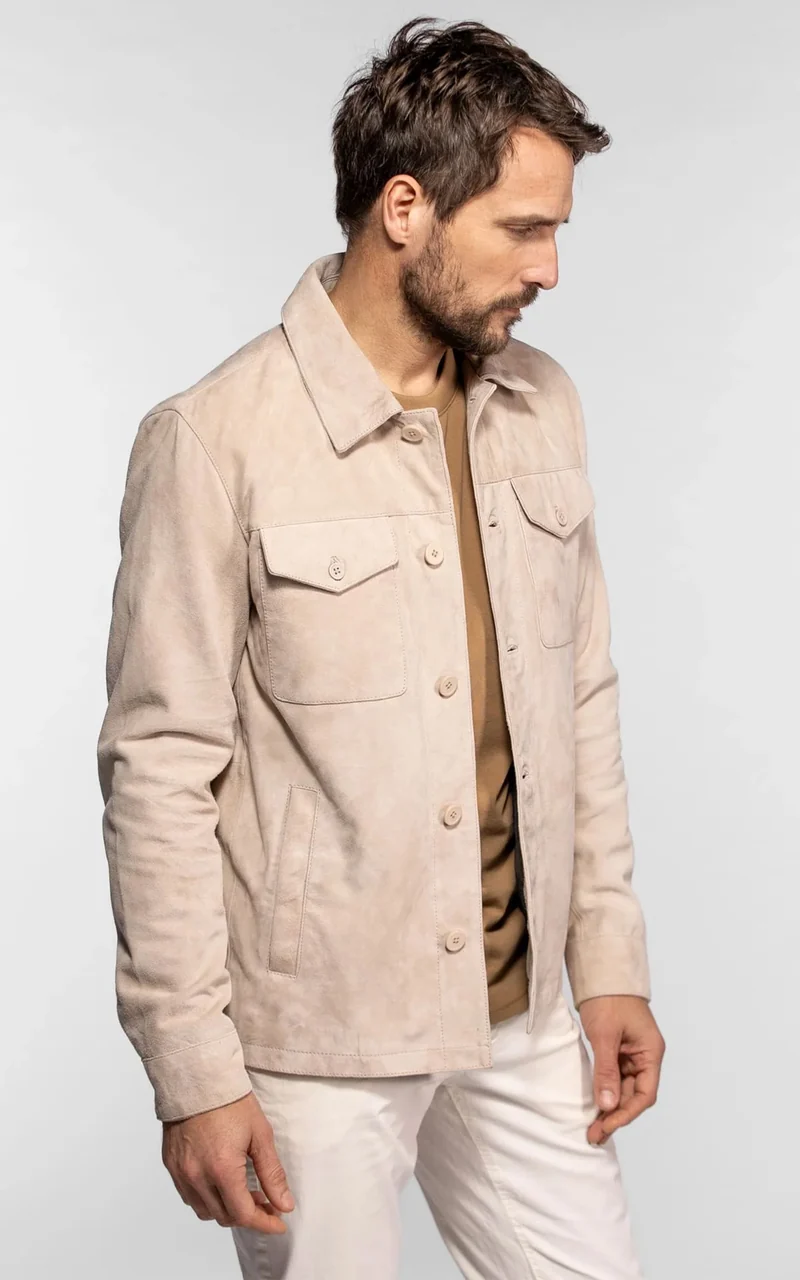 Veste en daim Windham beige