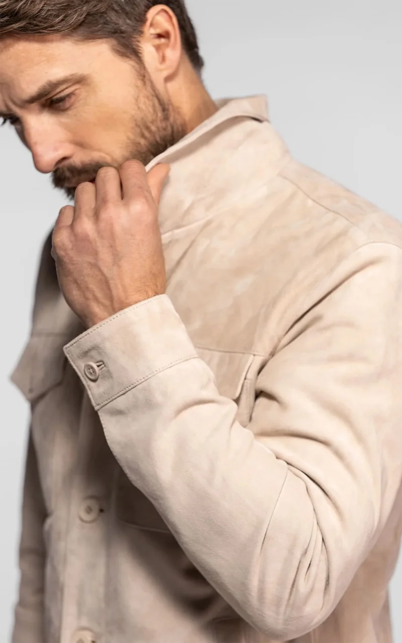 Veste en daim Windham beige