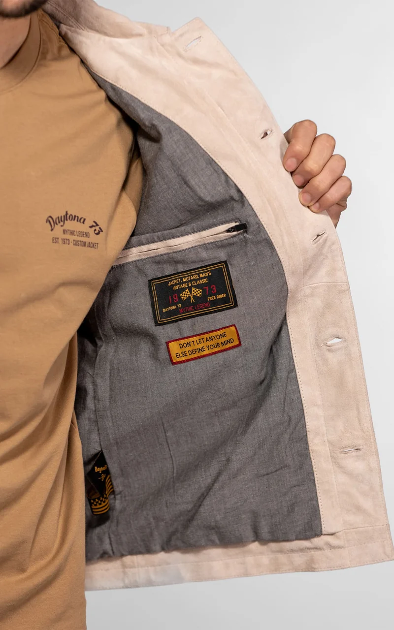 Veste en daim Windham beige