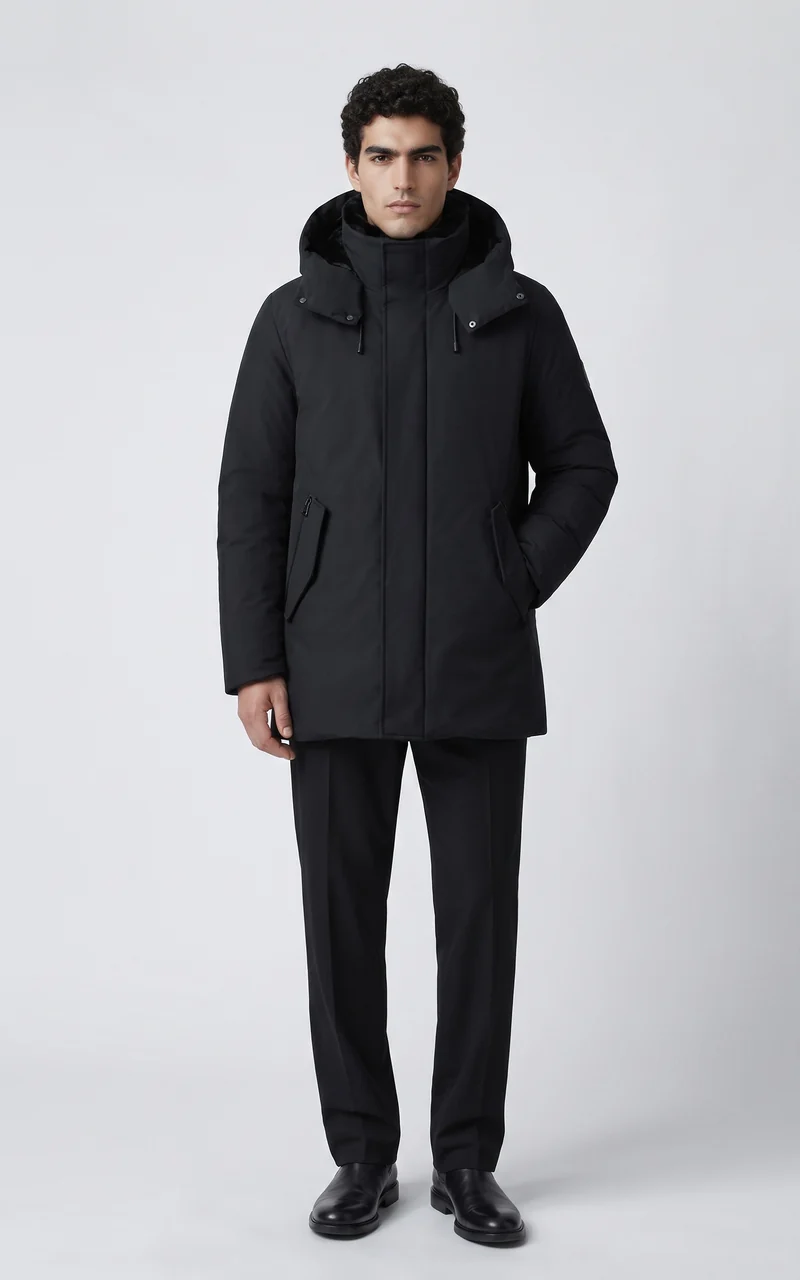 Parka mi-longue 2 en 1 Sullivan noir