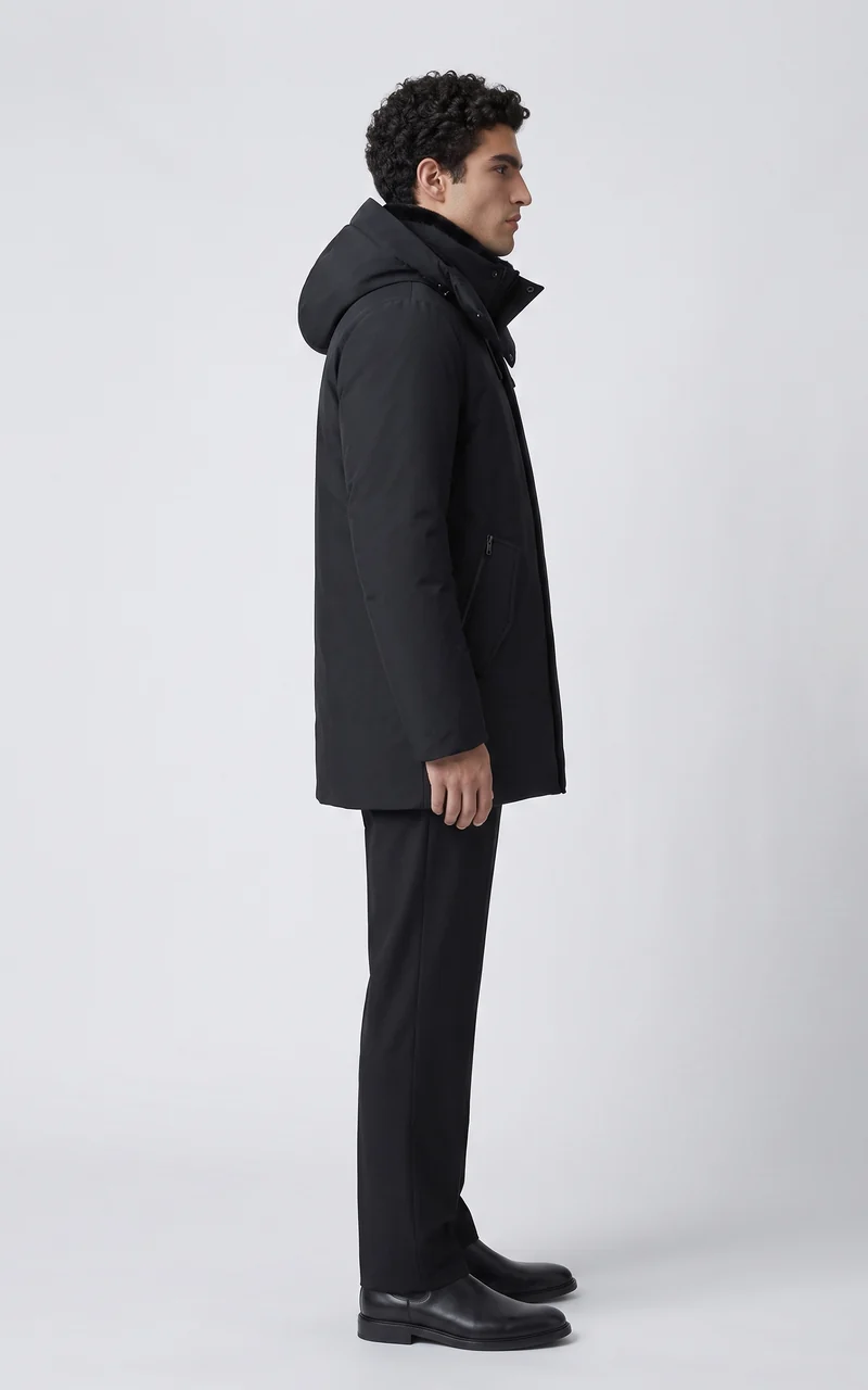 Parka mi-longue 2 en 1 Sullivan noir