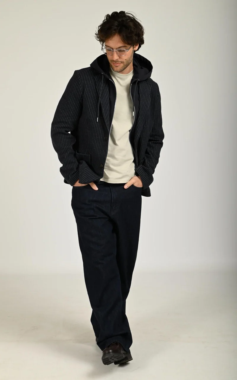 Veste en tricot 2-en-1 WELLS-K bleu marine