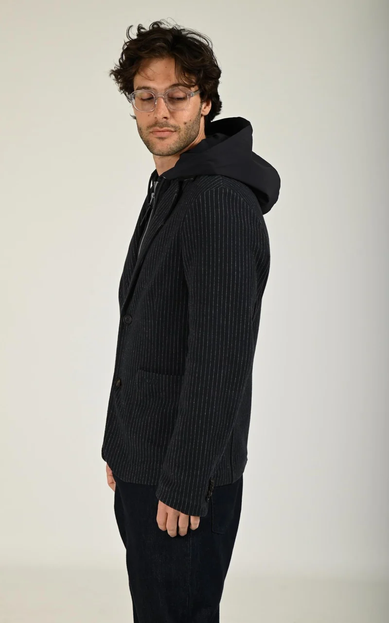 Veste en tricot 2-en-1 WELLS-K bleu marine