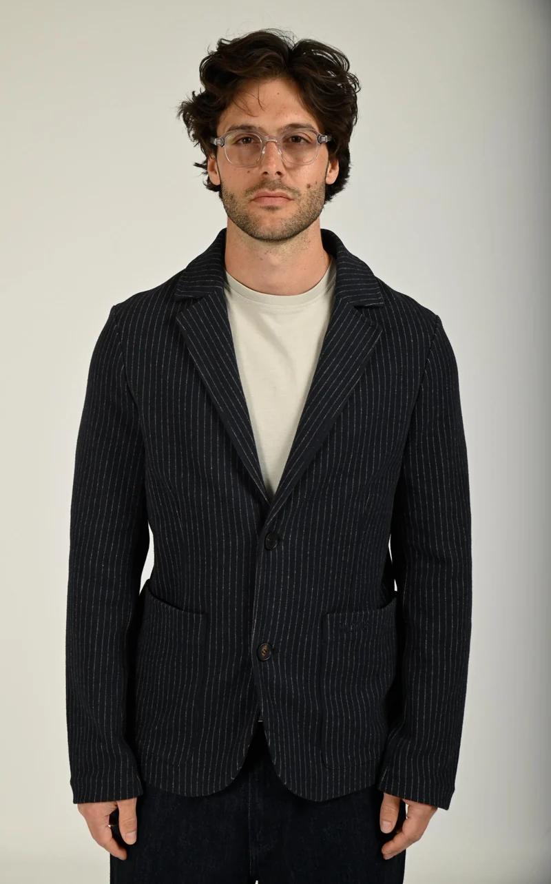 Veste en tricot 2-en-1 WELLS-K bleu marine
