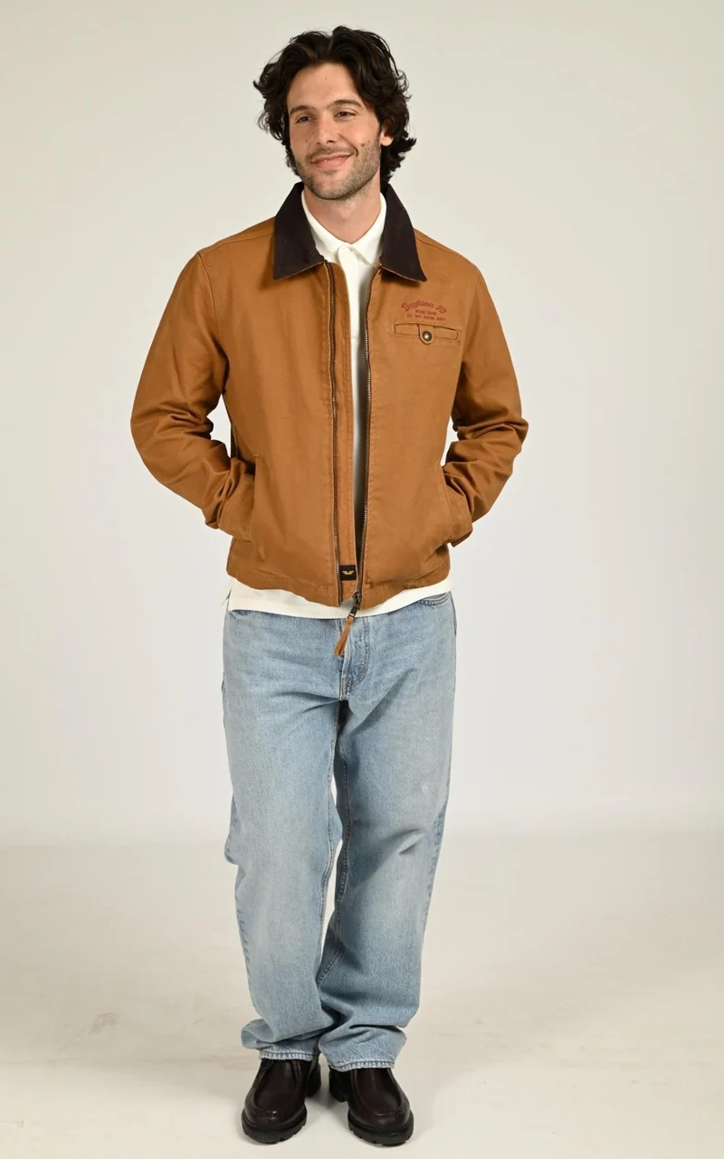 Veste en toile Maccon cognac