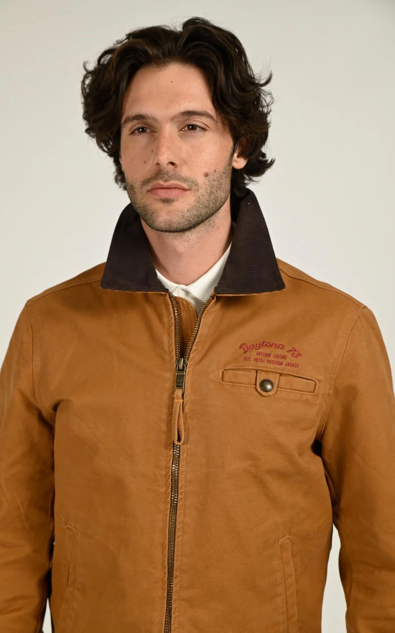 Veste en toile Maccon cognac