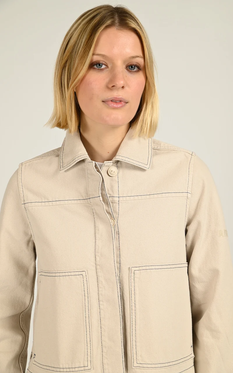 Veste de travail beige