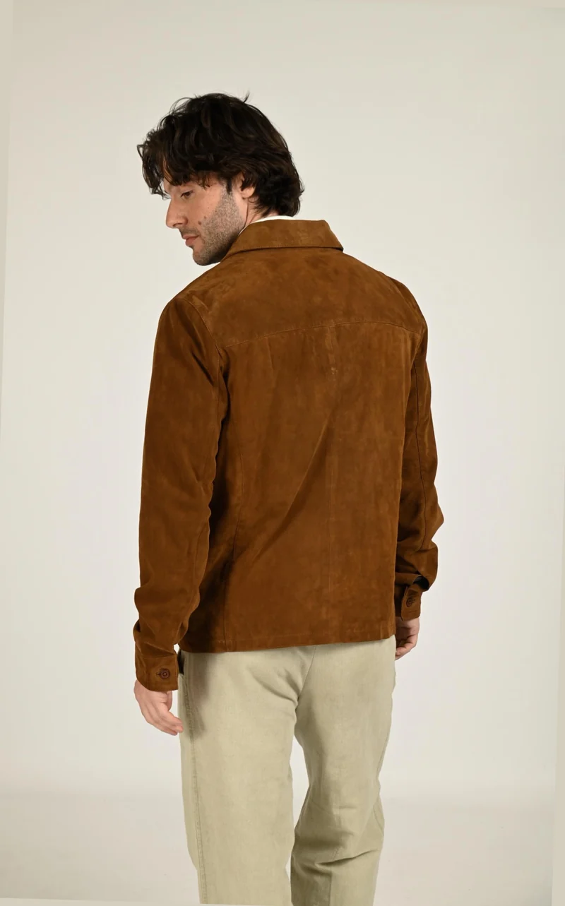 Veste en daim Windham tabac