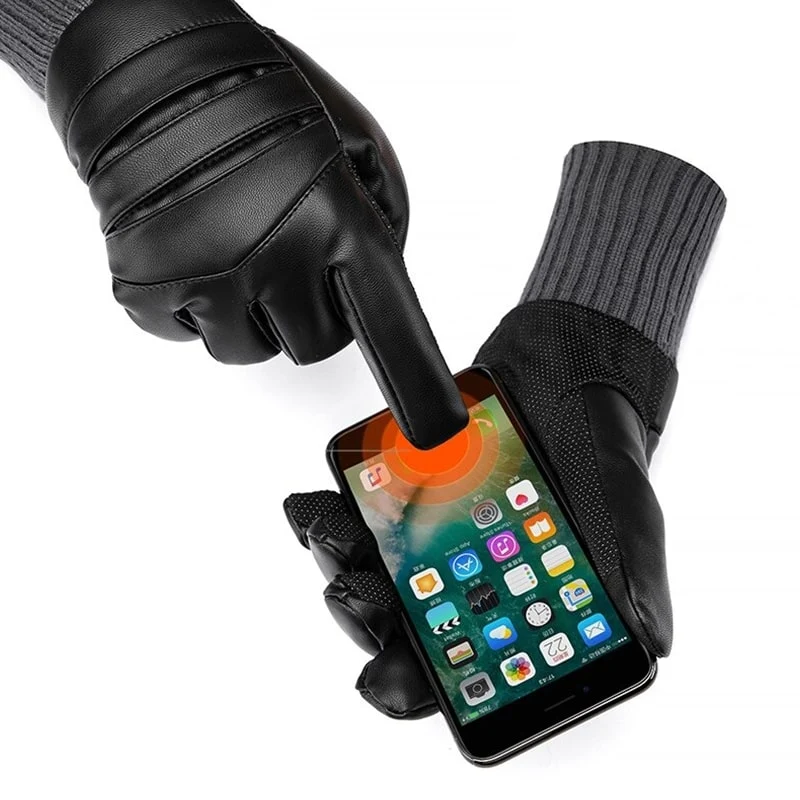 Gants Cuir Homme - Chaud