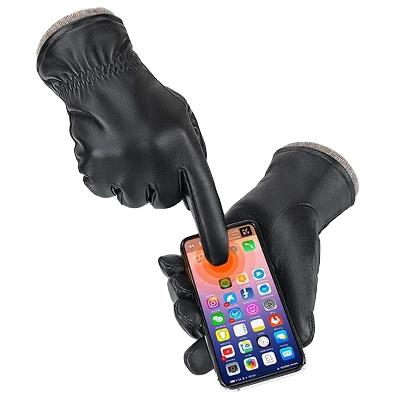 Gants Cuir Homme - Smartphone