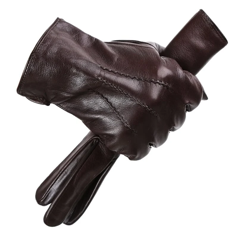 Gants Cuir Homme - Marron