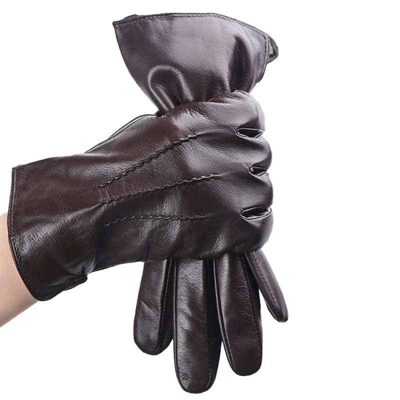 Gants Cuir Homme - Marron