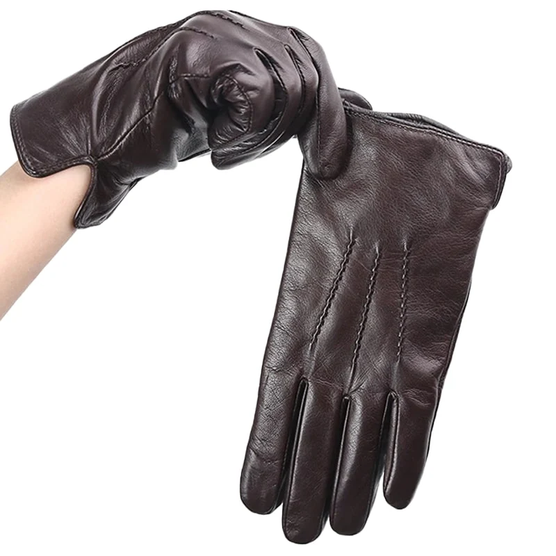 Gants Cuir Homme - Marron