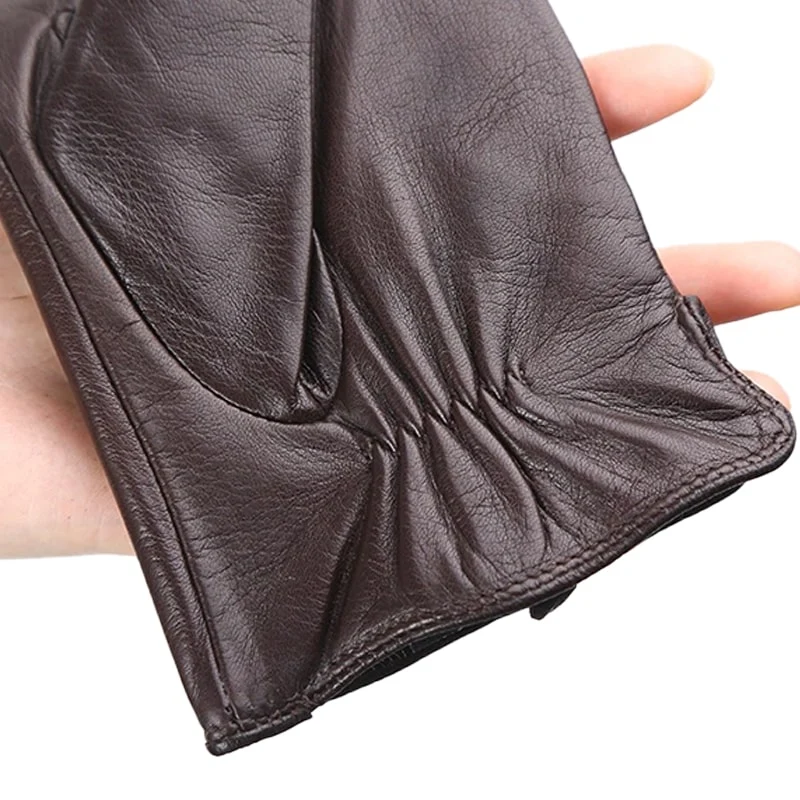 Gants Cuir Homme - Marron