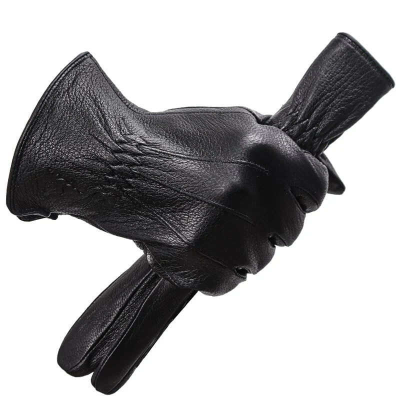 Gants Cuir Homme - Noir