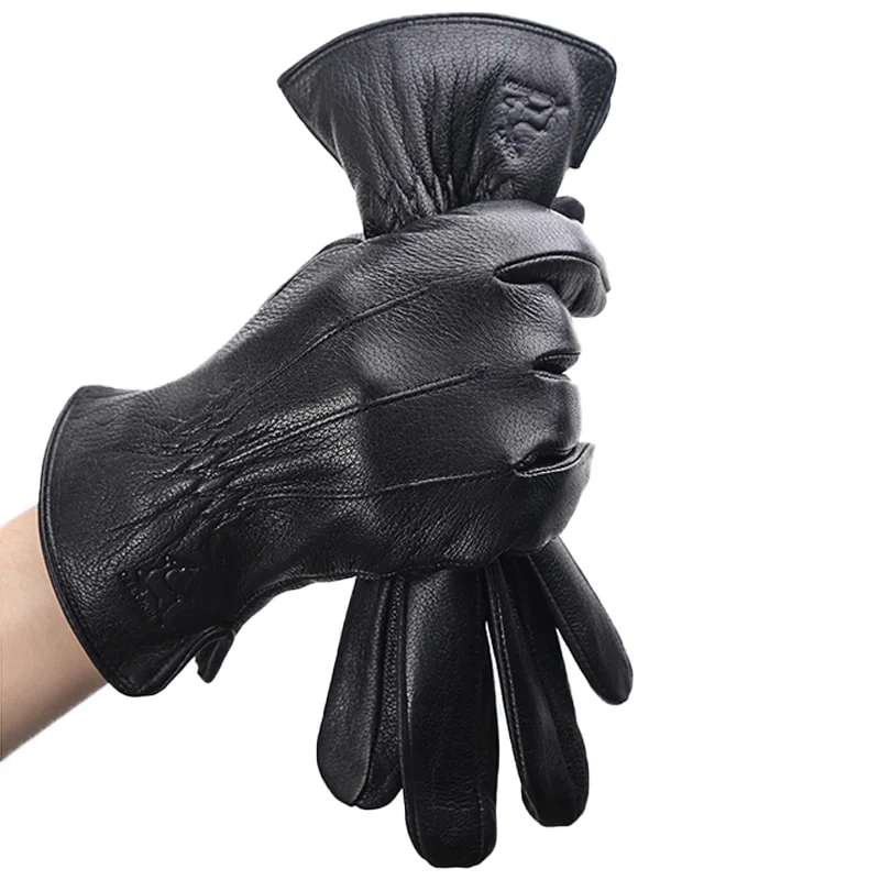 Gants Cuir Homme - Noir