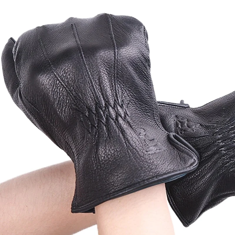 Gants Cuir Homme - Noir