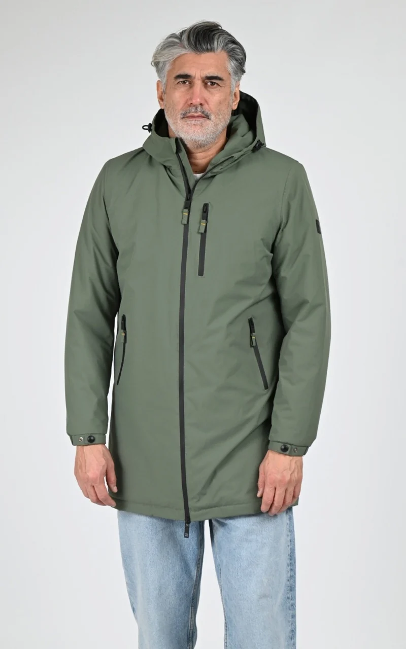 Parka longue sherpa Regen vert