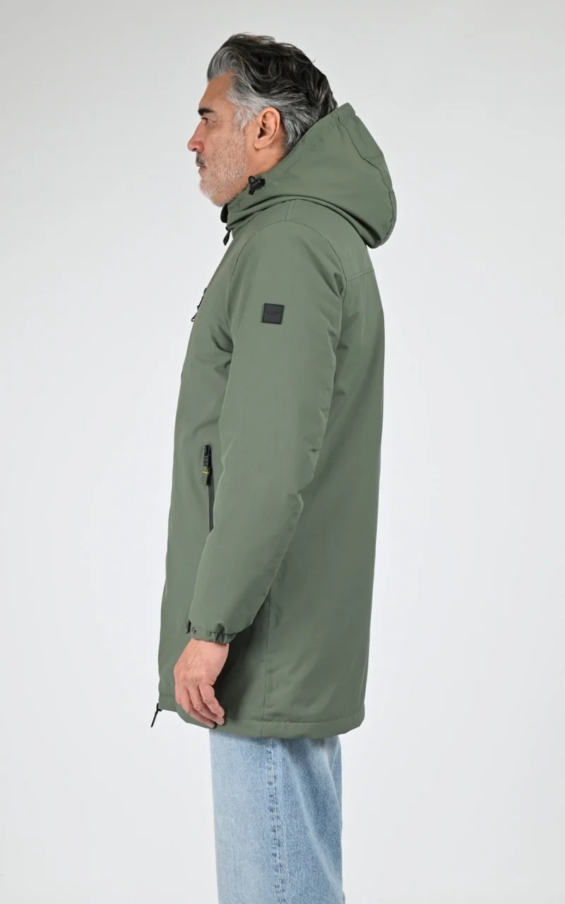 Parka longue sherpa Regen vert