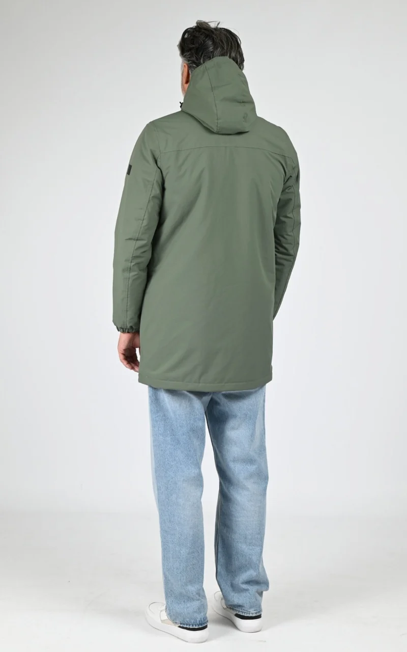 Parka longue sherpa Regen vert