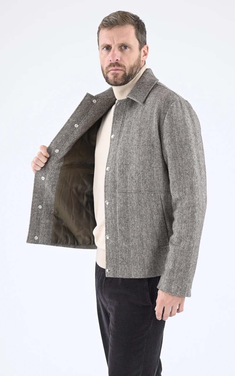 Veste en laine marron