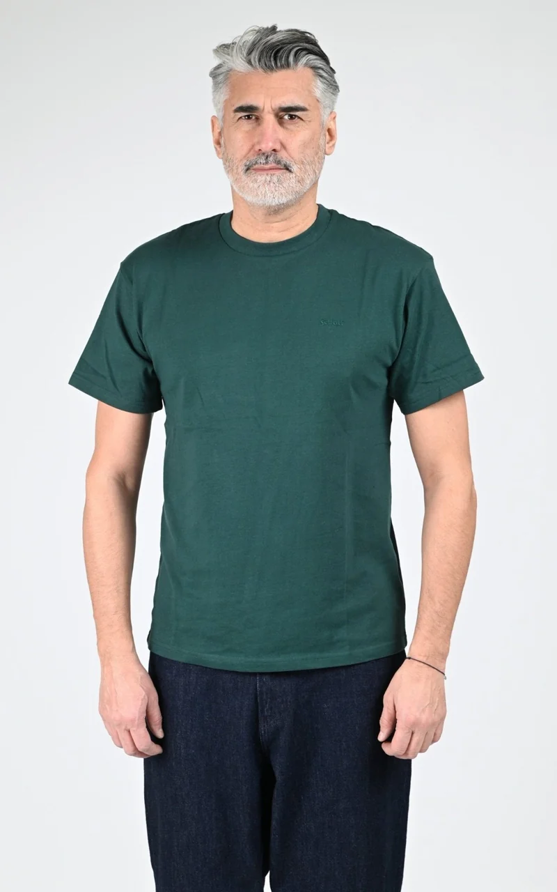 T-shirt en coton TS Cliff blanc vert
