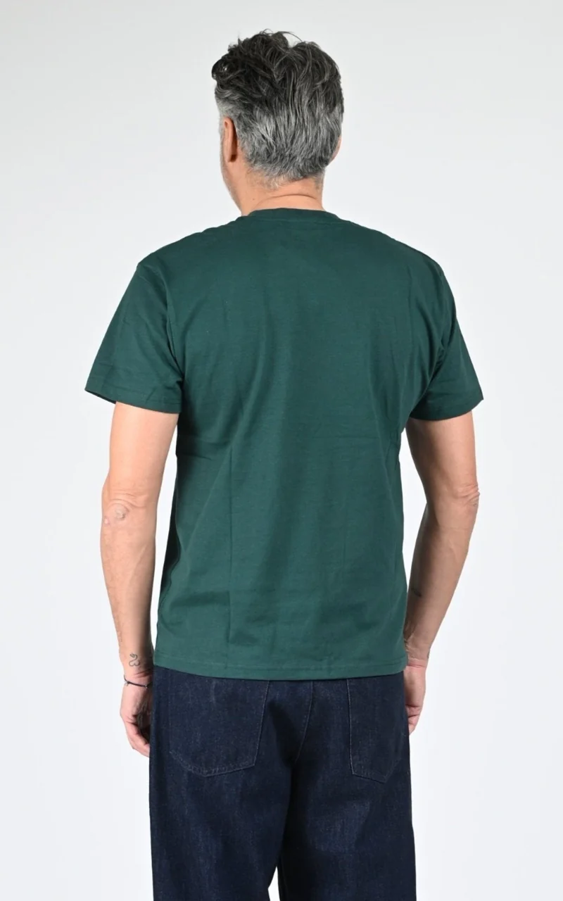 T-shirt en coton TS Cliff blanc vert