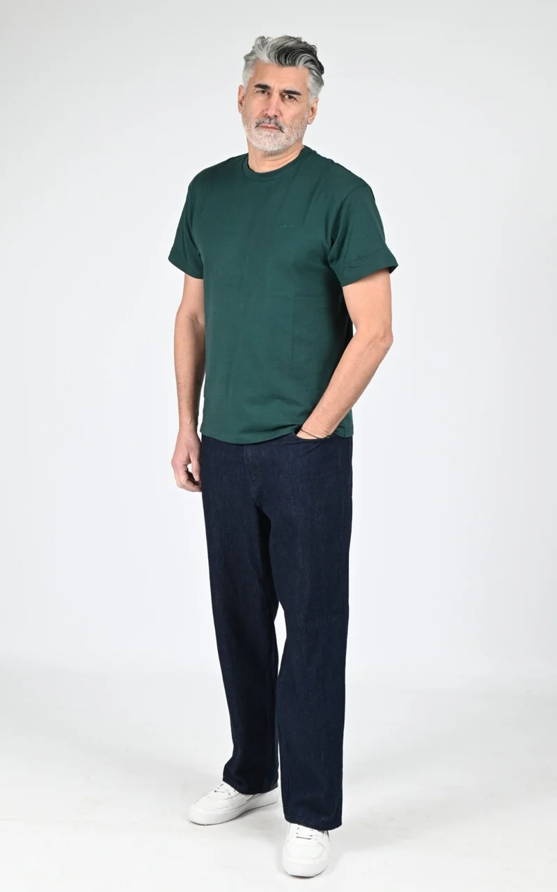 T-shirt en coton TS Cliff blanc vert