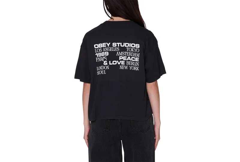 T-shirt court STUDIOS PEACE AND LOVE