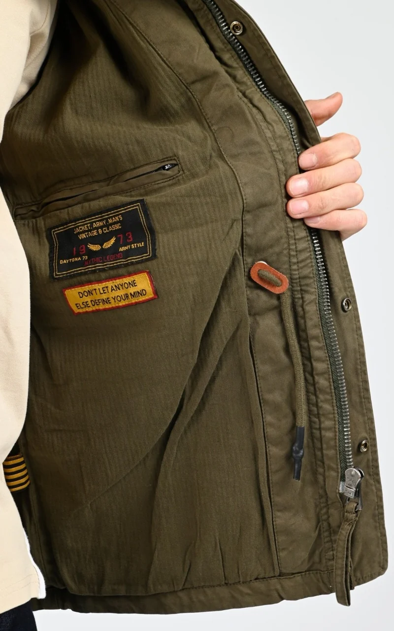 Veste toile Army Monos Kaki