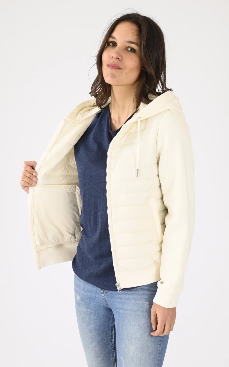Veste matelassée beige