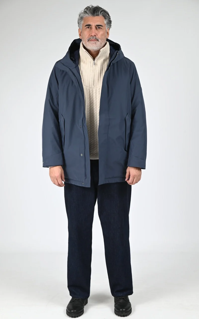 Parka bleu marine