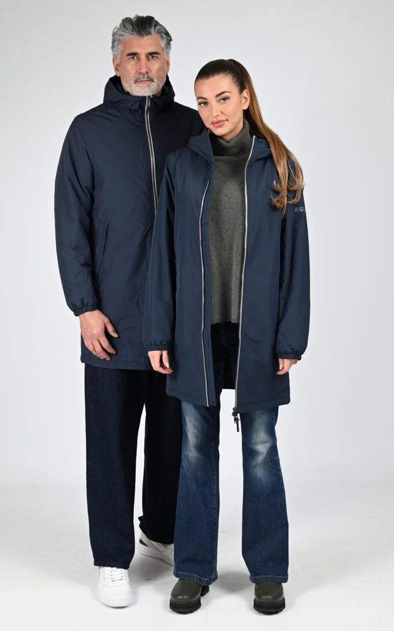 Parka Rain Pack Warm mixte bleu marine