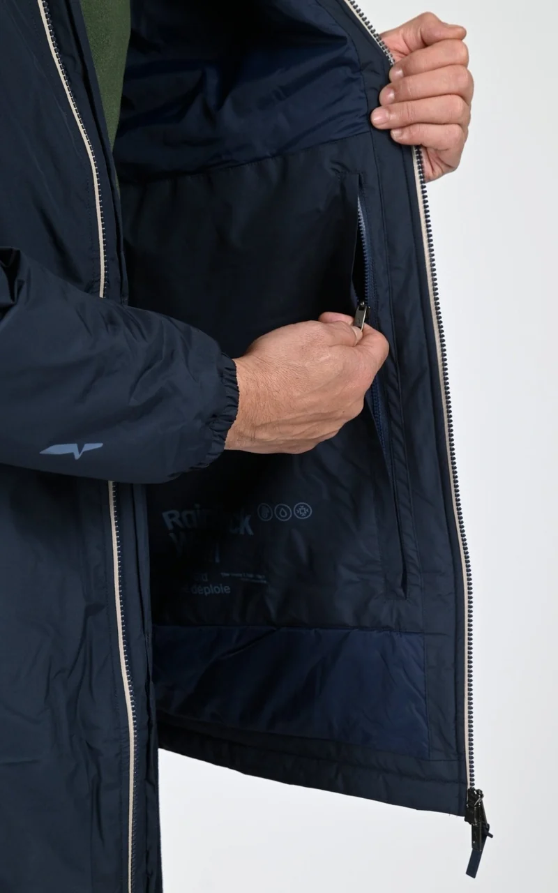 Parka Rain Pack Warm mixte bleu marine