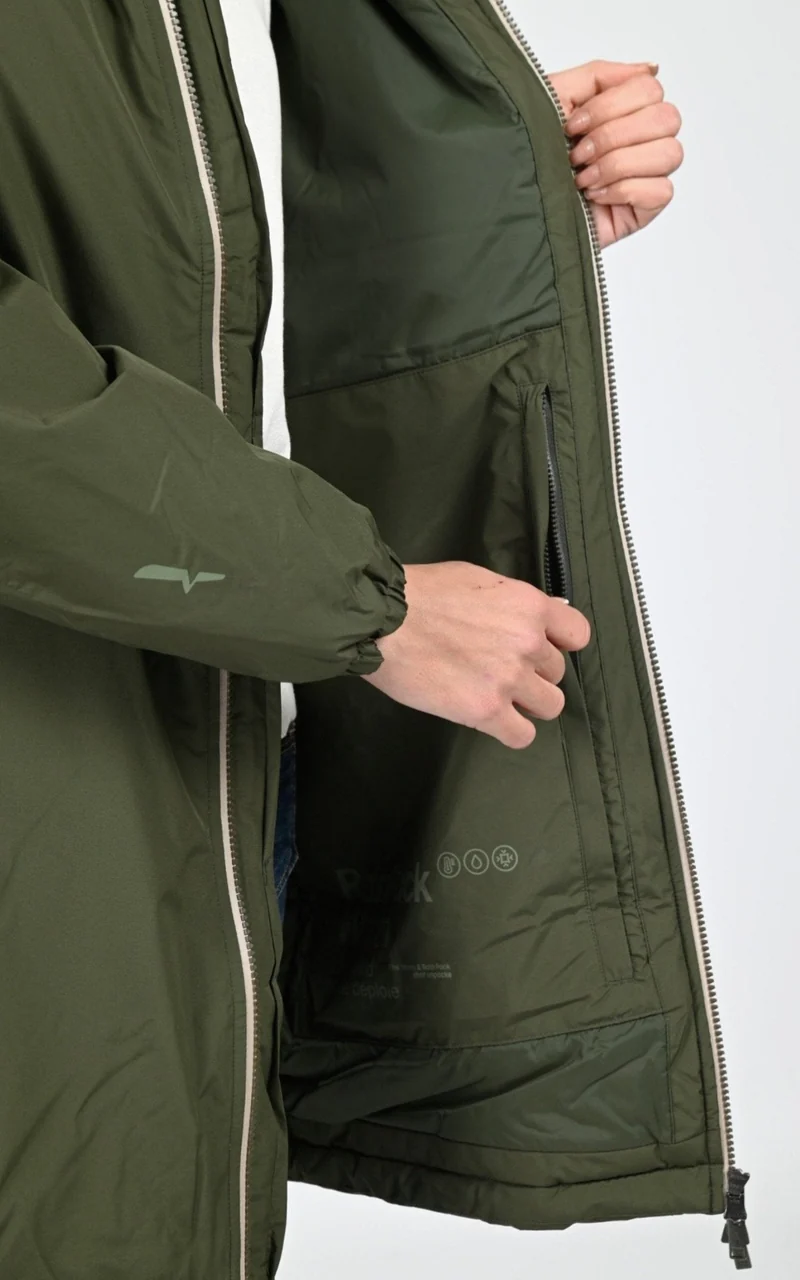 Parka Rain Pack Warm mixte kaki