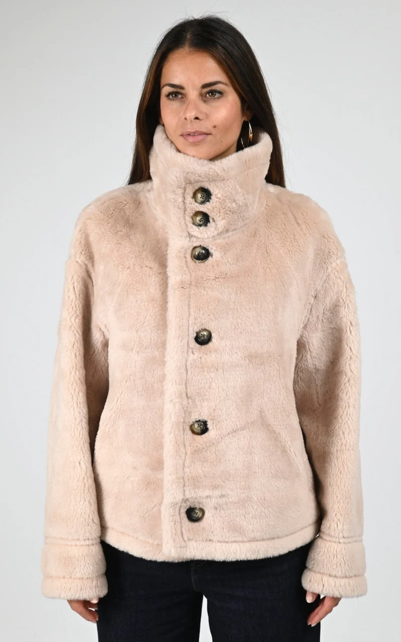 Veste réversible en laine AirWool© Heidi beige