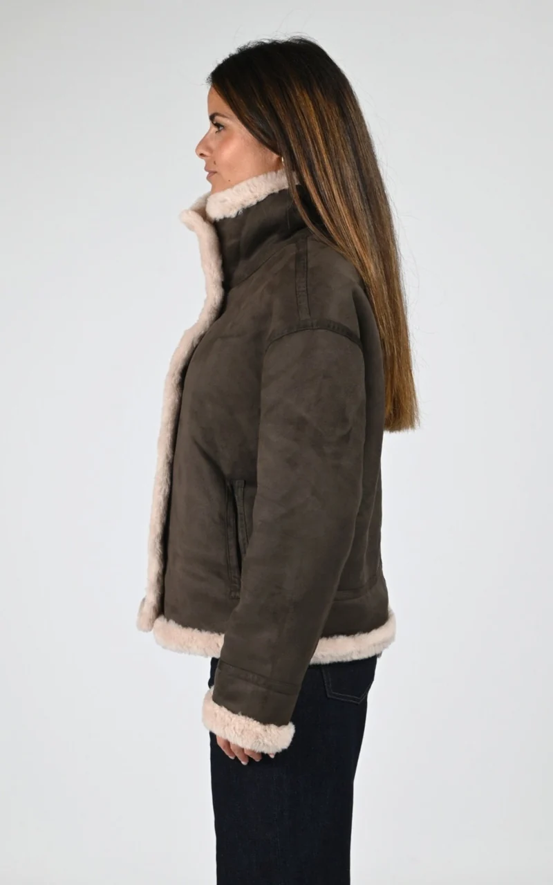 Veste réversible en laine AirWool© Heidi beige