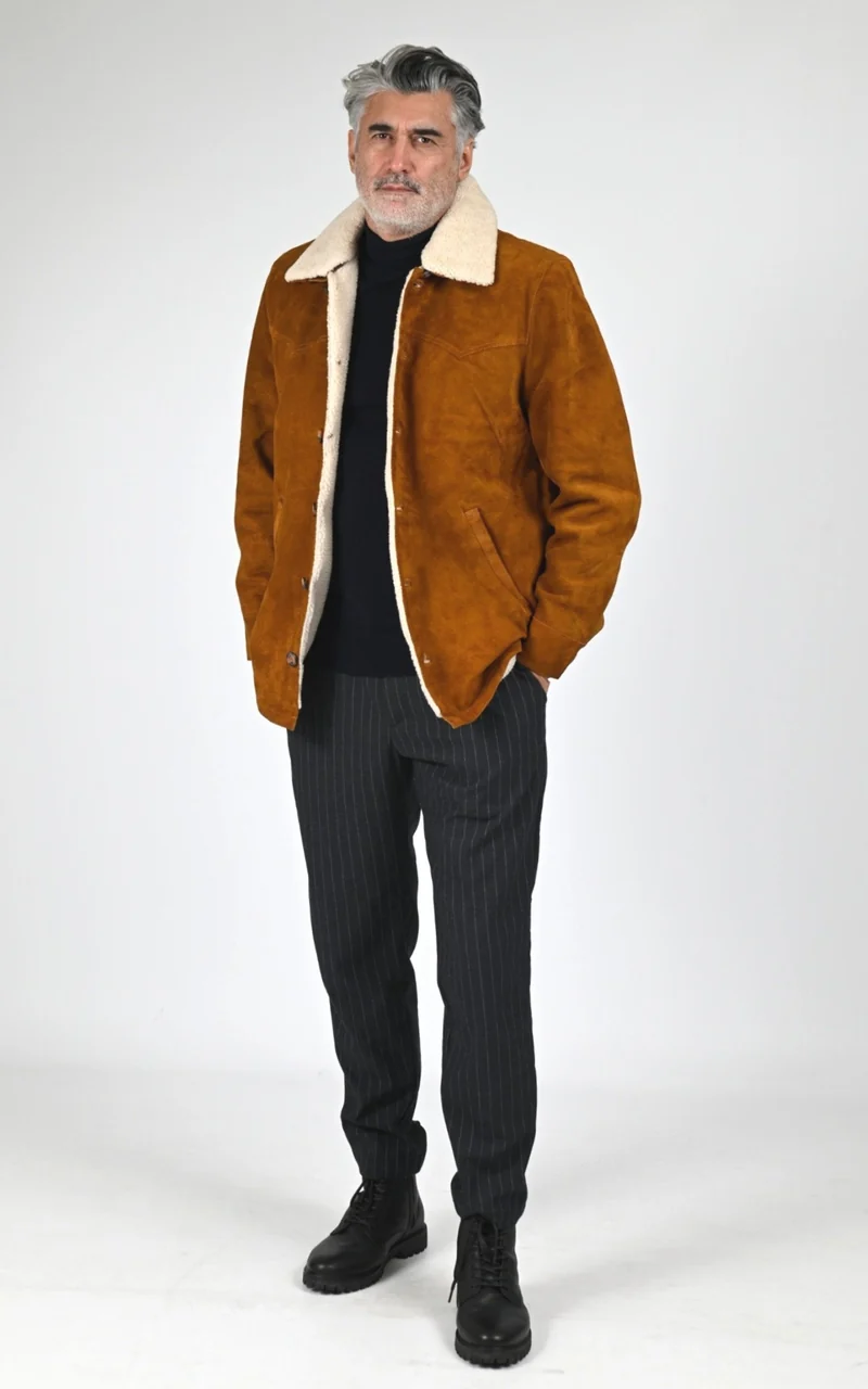 Veste nubuck cognac